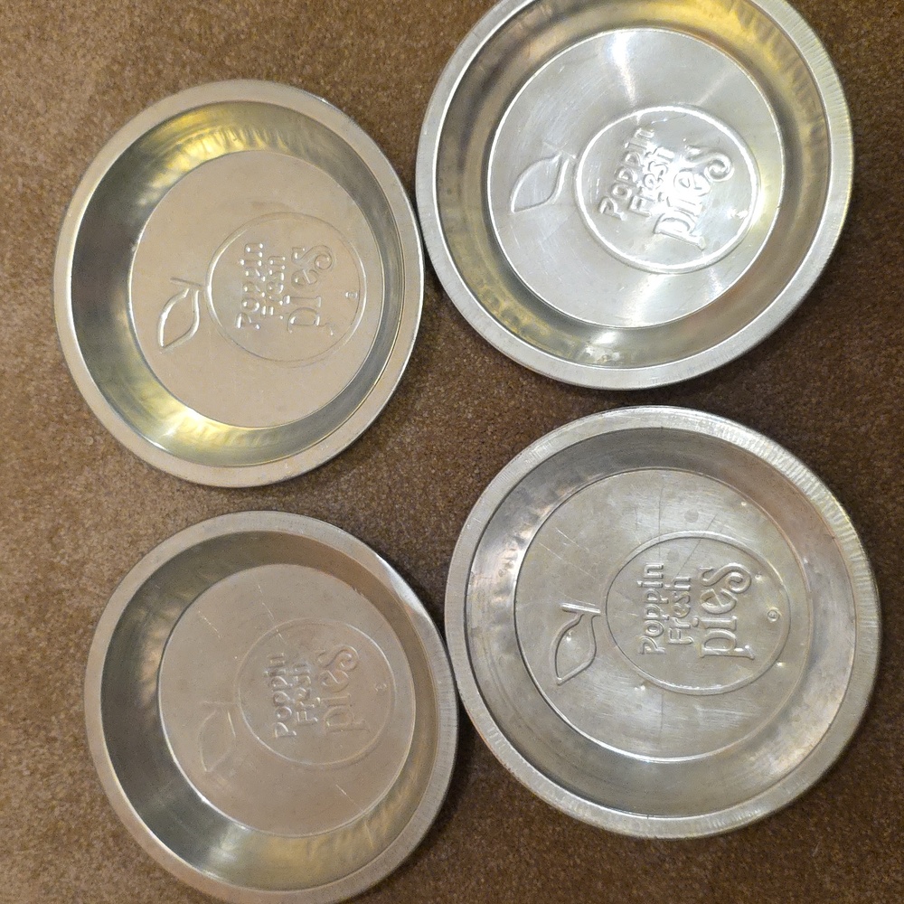 Vintage Poppin Fresh Pie Tins.  Quantity Four (4).